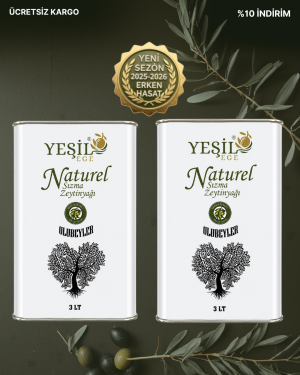 Yeşil Ege erken hasat soğuk sıkım naturel sızma zeytinyağı