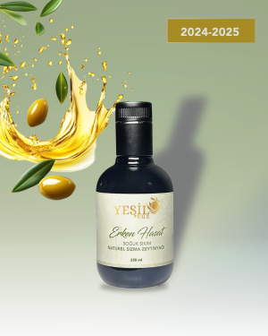 Yeşil Ege Erken Hasat Soğuk Sıkım Naturel Sızma Zeytintağı 250 ML Cam Şişe