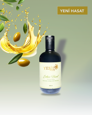 Yeşil Ege Erken Hasat Soğuk Sıkım Naturel Sızma Zeytintağı 500 ML Cam Şişe