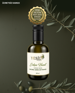 Yeşil Ege 250 ml erken hasat soğuk sıkım naturel sızma zeytinyağı