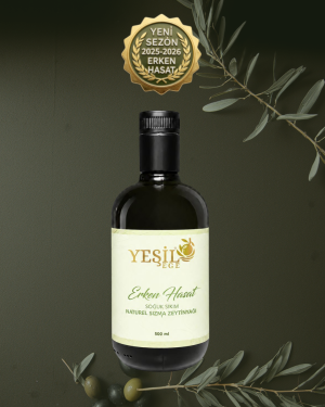 Yeşil Ege Erken Hasat Soğuk Sıkım Zeytinyağı 500 ml