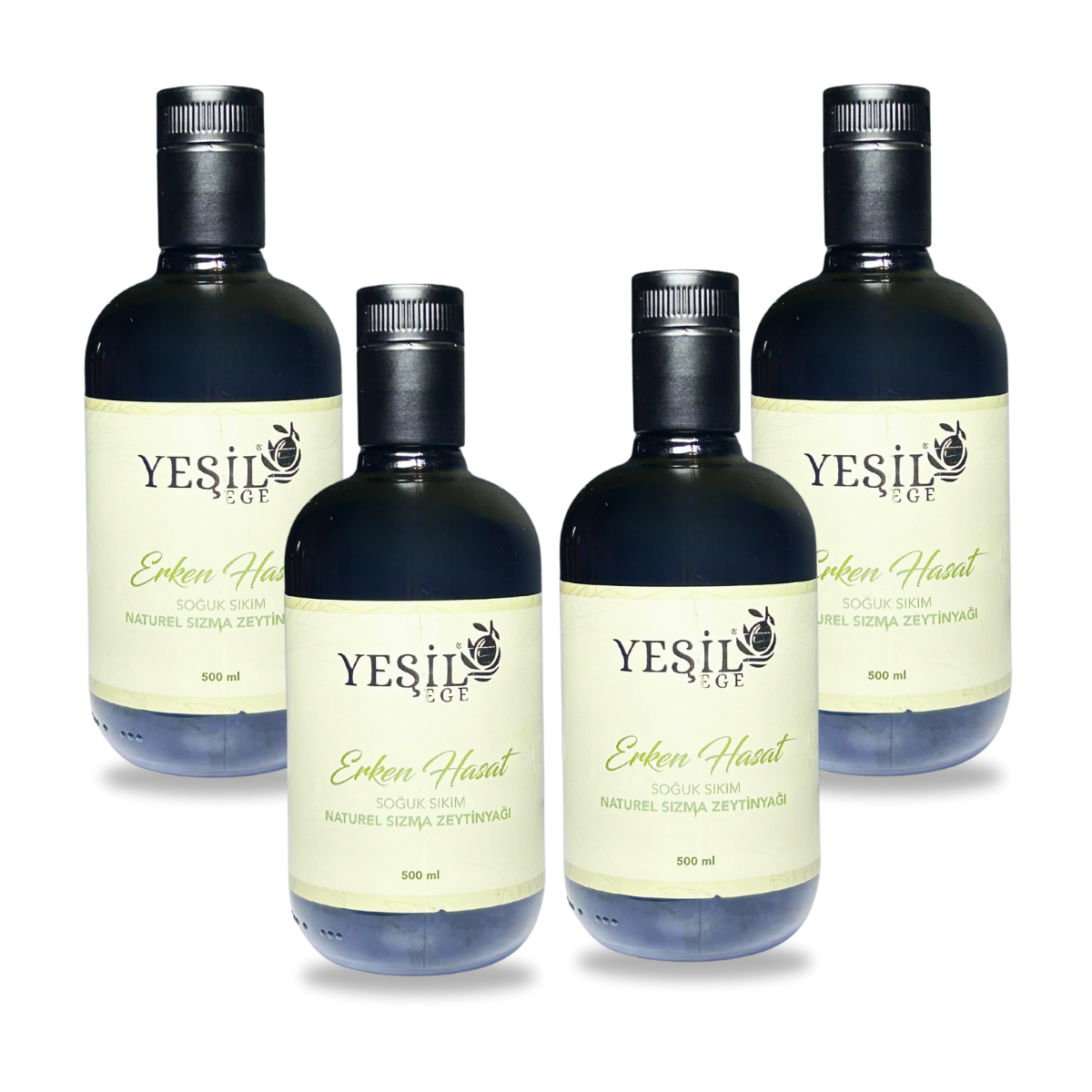 Adsız tasarım (27) Ayvalık Erken Hasat Soğuk Sıkım Naturel Sızma Zeytinyağı 4x500 ml - Görsel 1